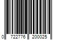 Barcode Image for UPC code 0722776200025