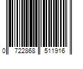 Barcode Image for UPC code 0722868511916