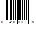 Barcode Image for UPC code 072300000073