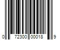 Barcode Image for UPC code 072300000189