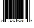 Barcode Image for UPC code 072300000219