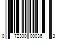 Barcode Image for UPC code 072300000363