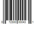 Barcode Image for UPC code 072300000431