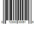 Barcode Image for UPC code 072300000516