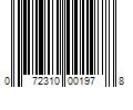 Barcode Image for UPC code 072310001978