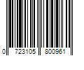 Barcode Image for UPC code 0723105800961. Product Name: Toter Trash Can 64-Gallons Blackstone Plastic Wheeled Outdoor Trash Can with Lid | 25B64-R1BKS