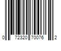 Barcode Image for UPC code 072320700762