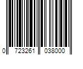 Barcode Image for UPC code 0723261038000