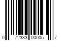 Barcode Image for UPC code 072333000057