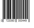 Barcode Image for UPC code 0723393000449