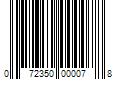 Barcode Image for UPC code 072350000078