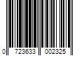 Barcode Image for UPC code 0723633002325