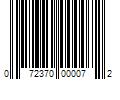 Barcode Image for UPC code 072370000072