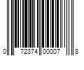 Barcode Image for UPC code 072374000078