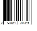 Barcode Image for UPC code 0723844001346