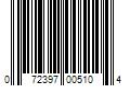 Barcode Image for UPC code 072397005104