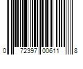 Barcode Image for UPC code 072397006118