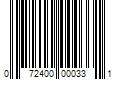 Barcode Image for UPC code 072400000331