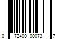 Barcode Image for UPC code 072400000737