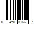 Barcode Image for UPC code 072400000751