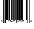 Barcode Image for UPC code 072400000836