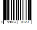 Barcode Image for UPC code 0724004000551