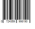 Barcode Image for UPC code 0724359998190