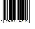 Barcode Image for UPC code 0724383445110