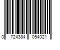 Barcode Image for UPC code 0724384054021