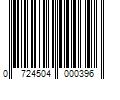 Barcode Image for UPC code 0724504000396