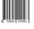 Barcode Image for UPC code 0724504000563