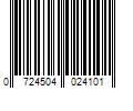 Barcode Image for UPC code 0724504024101