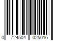 Barcode Image for UPC code 0724504025016