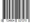 Barcode Image for UPC code 0724504027270