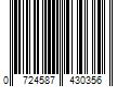 Barcode Image for UPC code 0724587430356