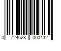 Barcode Image for UPC code 0724628000432