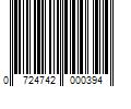 Barcode Image for UPC code 0724742000394