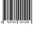 Barcode Image for UPC code 0724742001209