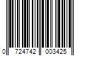 Barcode Image for UPC code 0724742003425