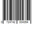 Barcode Image for UPC code 0724742004354