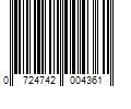 Barcode Image for UPC code 0724742004361