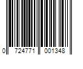 Barcode Image for UPC code 0724771001348