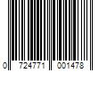 Barcode Image for UPC code 0724771001478