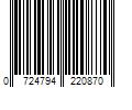 Barcode Image for UPC code 0724794220870