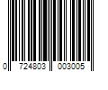 Barcode Image for UPC code 0724803003005. Product Name: Doorly's 5 Year Old Rum Single Traditional Blended Rum