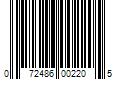 Barcode Image for UPC code 072486002205