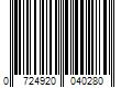 Barcode Image for UPC code 0724920040280