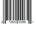 Barcode Image for UPC code 072500000651