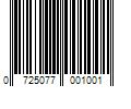 Barcode Image for UPC code 0725077001001