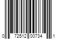 Barcode Image for UPC code 072512007341